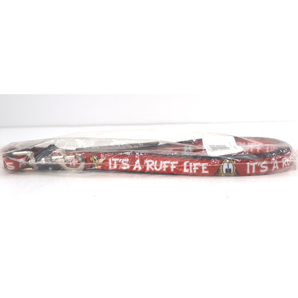 Buckle-Down Dog Leash Pluto 6ft Red NEW It's A Ruff Life Disney Narrow Lead